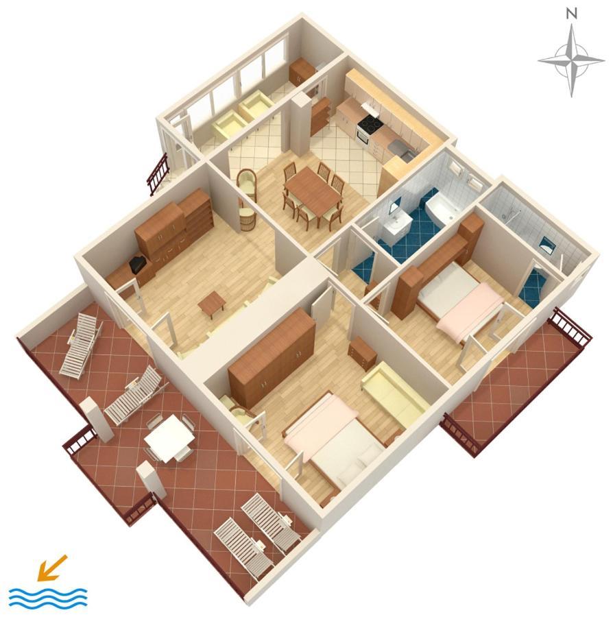 Apartments By The Sea Podgora, Makarska - 2615 Εξωτερικό φωτογραφία